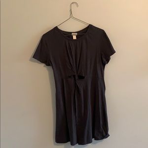 Grey tshirt tie dress